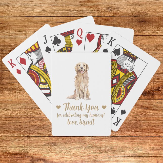 Cartes à jouer pour mariage de chien (Créateur téléchargé)