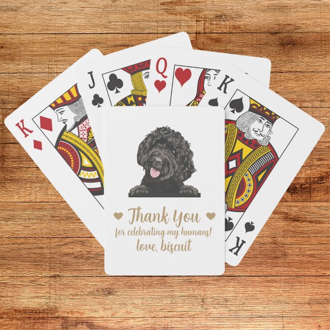 Cartes à jouer pour mariage de chien (Créateur téléchargé)