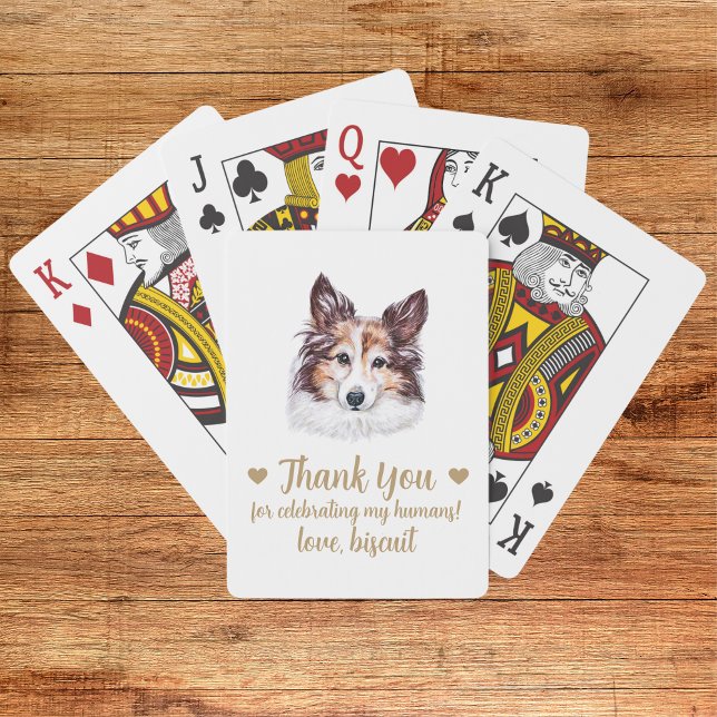 Cartes à jouer pour mariage de chien (Créateur téléchargé)