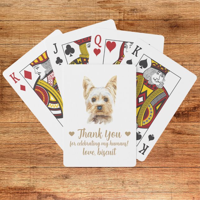 Cartes à jouer pour mariage de chien (Créateur téléchargé)