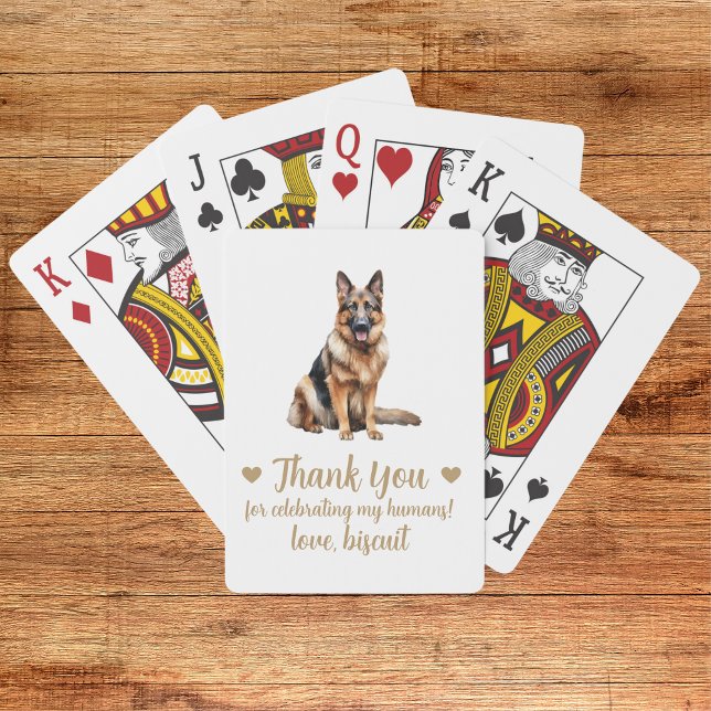 Cartes à jouer pour mariage de chien (Créateur téléchargé)