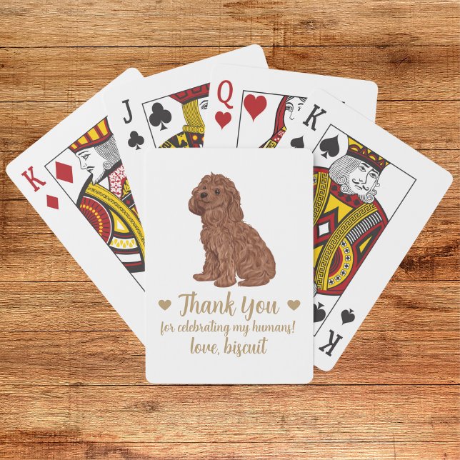 Cartes à jouer pour mariage de chien (Créateur téléchargé)