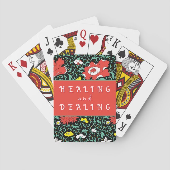 Cartes à jouer pour un cadeau de rétablissement (dos)