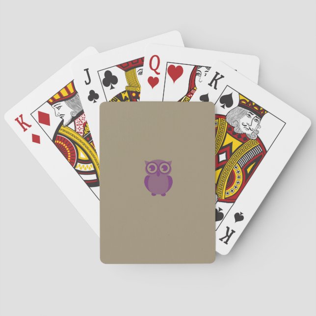 Cartes à jouer Purple Owl (dos)