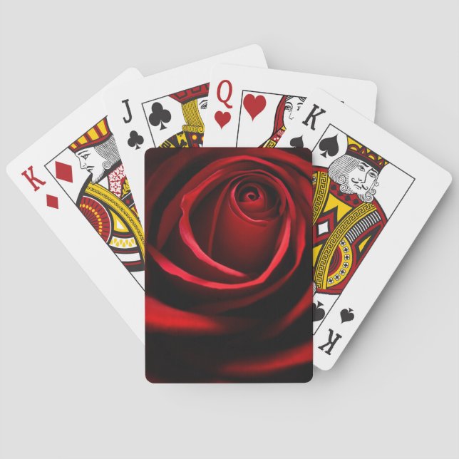 Cartes à jouer Red Rose, faces à index standard. (dos)