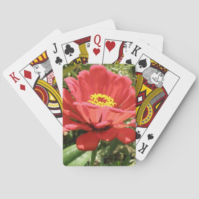 Cartes à jouer Red Zinnia (dos)