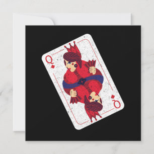 Cartes à jouer Reine de Cœur Cadeau de jeu de casi