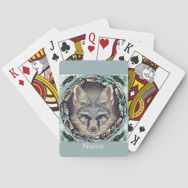Cartes à jouer Renard (dos)