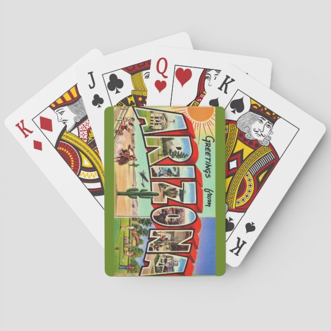 Cartes à jouer rétro Arizona (dos)