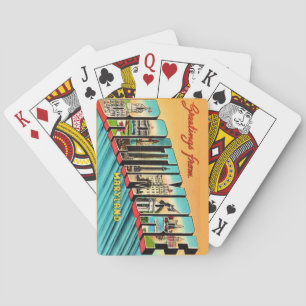 Cartes à jouer rétro de Baltimore MD