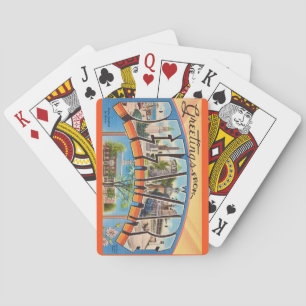 Cartes à jouer rétro Delaware salutations
