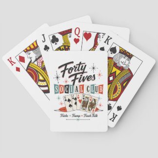 Cartes à jouer rétro du Forty Fives Social Club