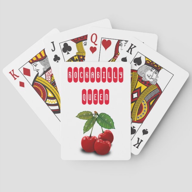 Cartes à jouer rétro Rockabilly Queen (dos)