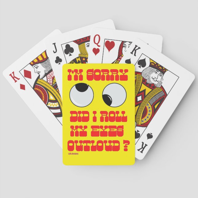 cartes à jouer "ROLLIN'EYES" (dos)