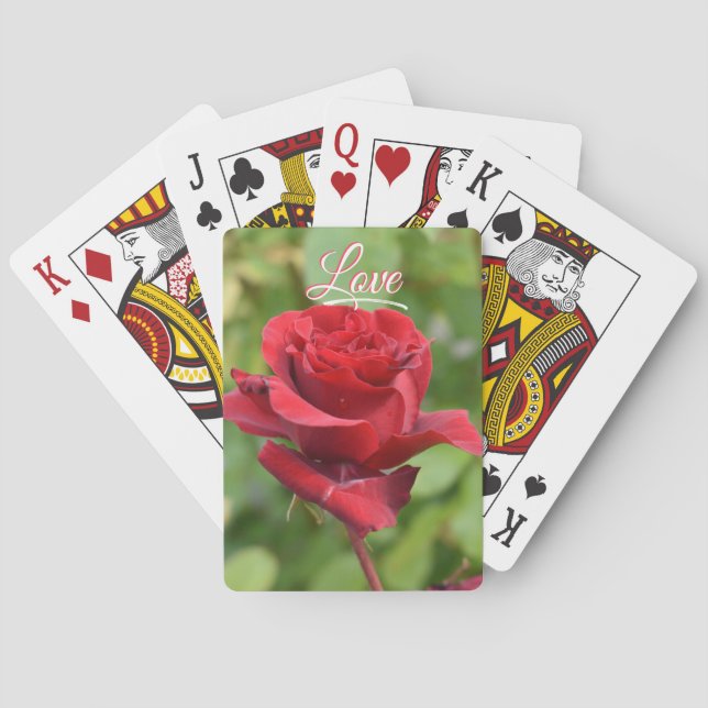 Cartes à jouer Rose (dos)