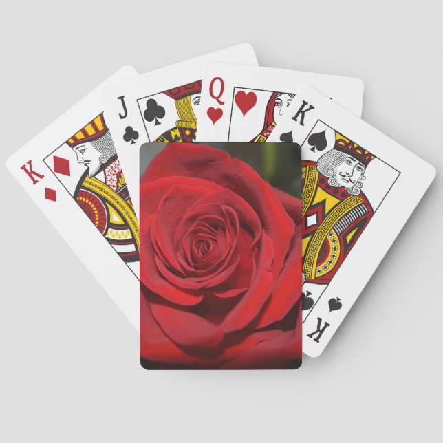 Cartes à jouer Rose Rouge (dos)