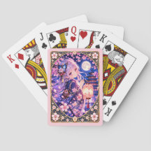 Cartes à jouer Sakura Lanterne au Clair de Lune