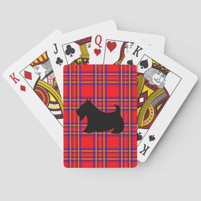 Cartes à jouer Scottish Terrier Cadeau (dos)