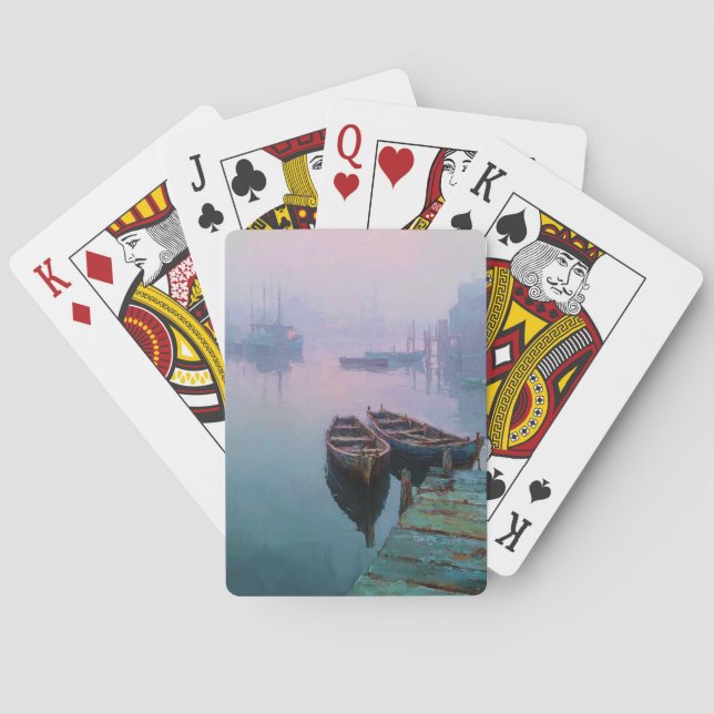 Cartes à jouer Serene Lake Cliff Mist (dos)