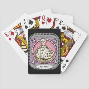 Cartes à jouer Skeleton Gambler