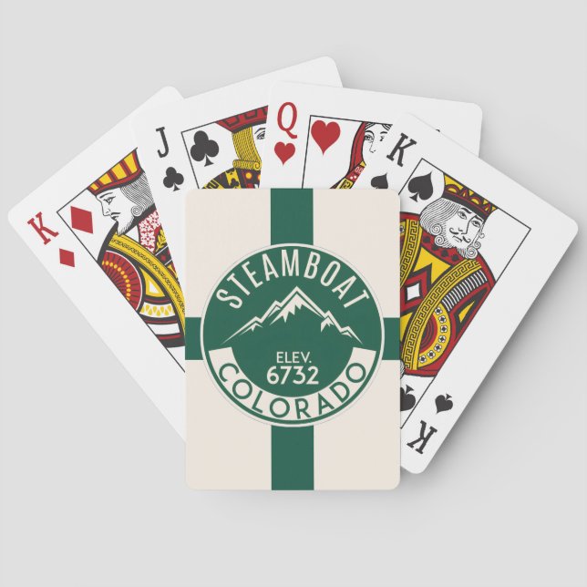 Cartes à jouer Ski Steamboat (dos)