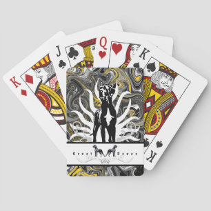 Cartes à jouer spéciales Great Dane personnalisées
