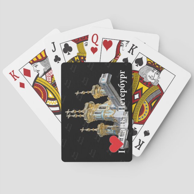 Cartes à jouer St. Pétersbourg Russie Russie (dos)