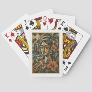 Cartes à jouer sur l'héritage cubiste de Porto Ric