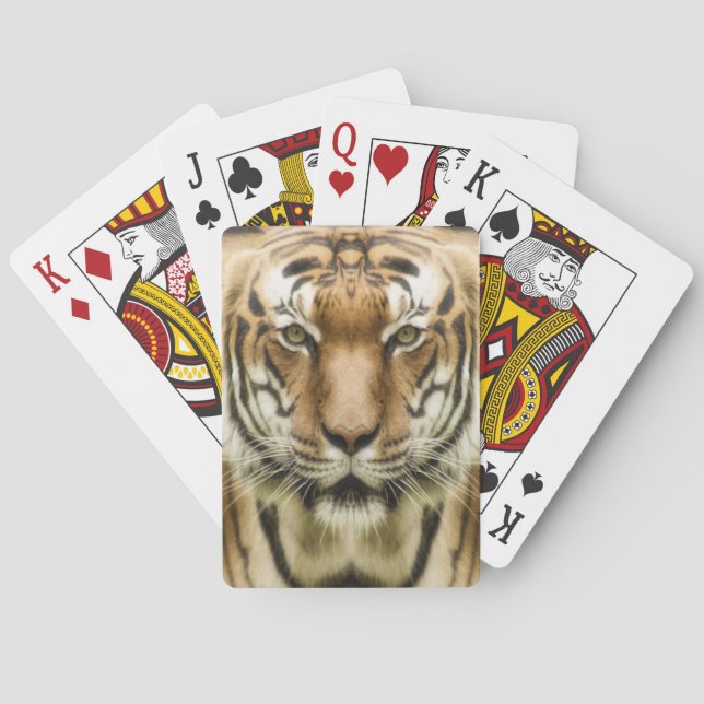 Cartes à jouer Tiger Close Up (dos)