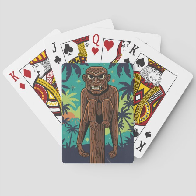 Cartes à jouer Tiki Monkey (dos)