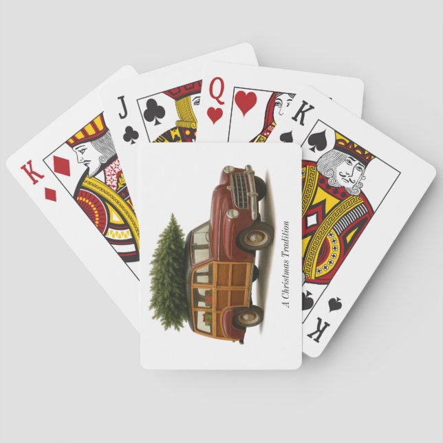 Cartes à jouer tradition de Noël (dos)