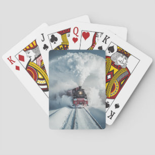 Cartes à jouer Train à vapeur