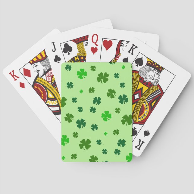 Cartes à jouer Trèfle Vert Irlandais (dos)