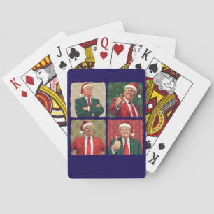 Cartes à jouer Trump Pop Art Noël MAGA