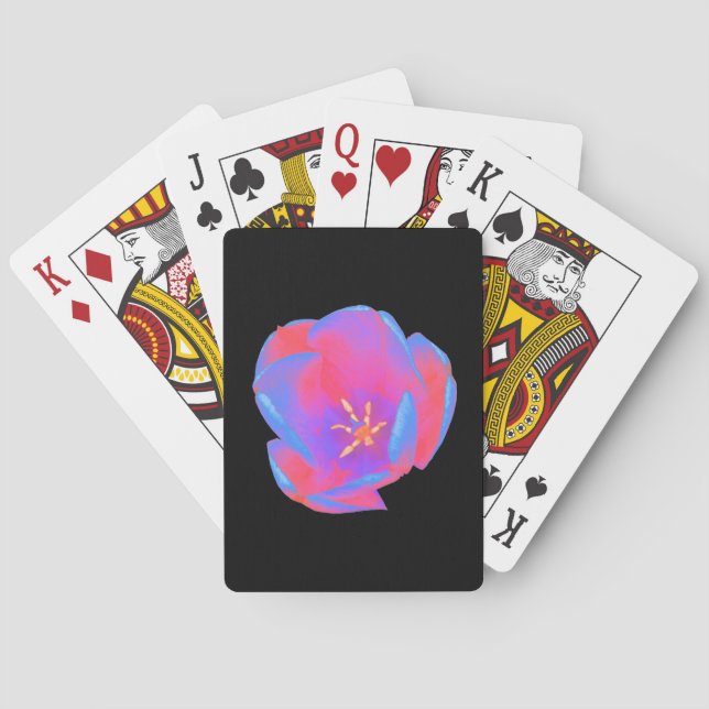 Cartes à jouer Tulipe Fluorescente (dos)