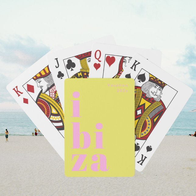 Cartes à jouer vacances Ibiza Espagne (Créateur téléchargé)