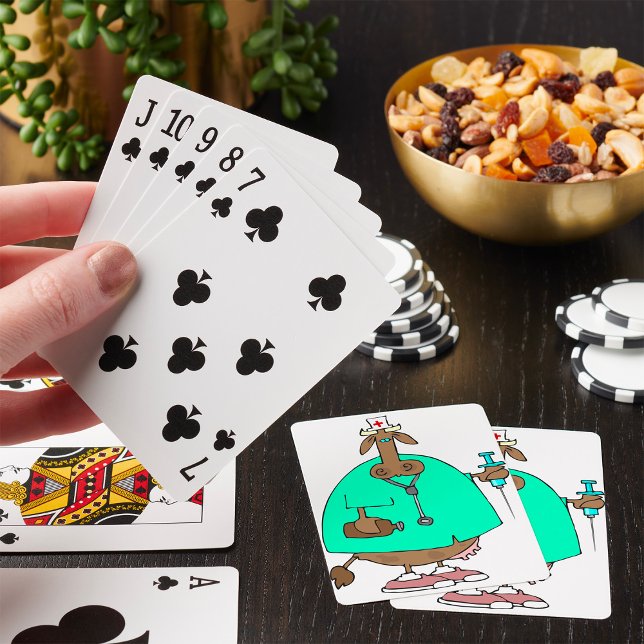 Cartes à jouer Vache Infirmière (Créateur téléchargé)