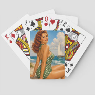 Cartes à jouer Vintage Bathing Beauty