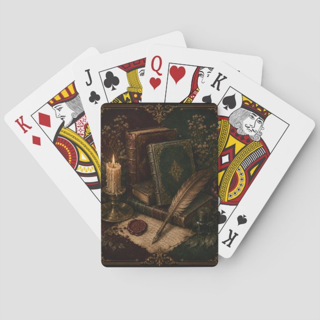 Cartes à jouer Vintage Dark Academia  (dos)