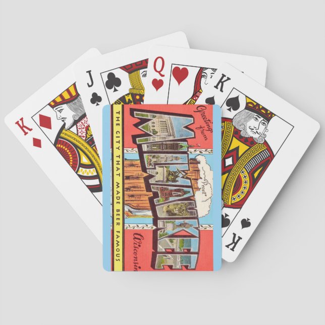 Cartes à jouer vintage Milwaukee (dos)