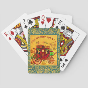 Cartes à jouer Vintage StageCoach par l'artiste