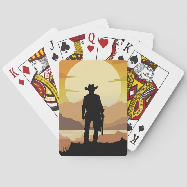 Cartes à jouer Wild Wild West (dos)