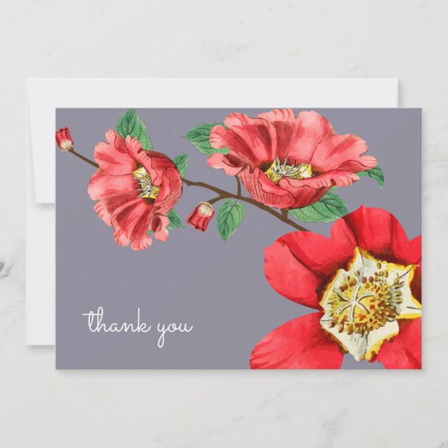 Cartes à notes fixes personnalisées Moss rose (Devant)