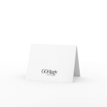 Cartes à notes noires et blanches du logo GOALogic