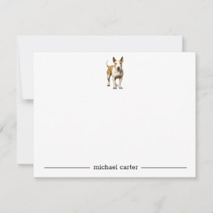 Cartes à notes personnalisées Bull Terrier
