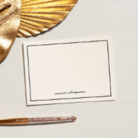 Cartes à notes personnalisées chic et modernes en