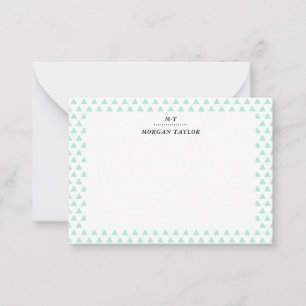 Cartes à notes personnalisées Little Green Triangl