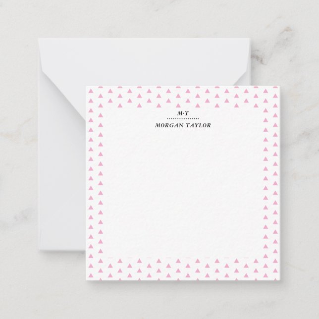 Cartes à notes personnalisées Little Rose Triangle (Devant)