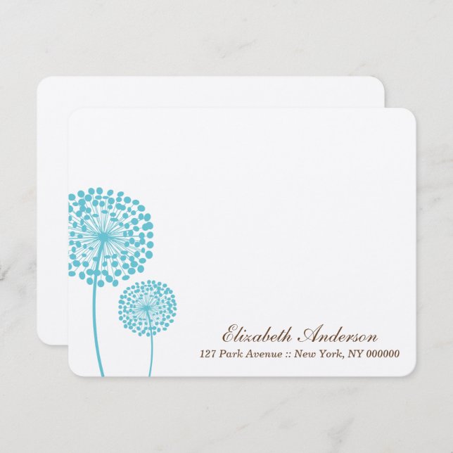 Cartes à notes plats pour les adeptes de l'Aqua Da (Devant / Derrière)