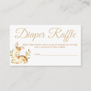 Cartes à rabat Deer Diaper Billets pour Baby showe